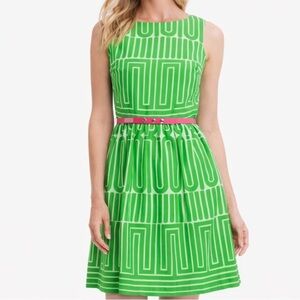 Trina Turk Green and Pink Dress